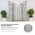 Add a touch of cultural elegance to your home with the Fabdivine Block Print Cushion Cover. Made from off white linen,...