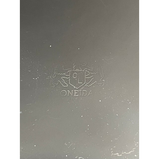 Vintage Oneida Modern Baroque Silverplate Bon Bon Dish For Sale In Las Vegas - Image 6 of 7