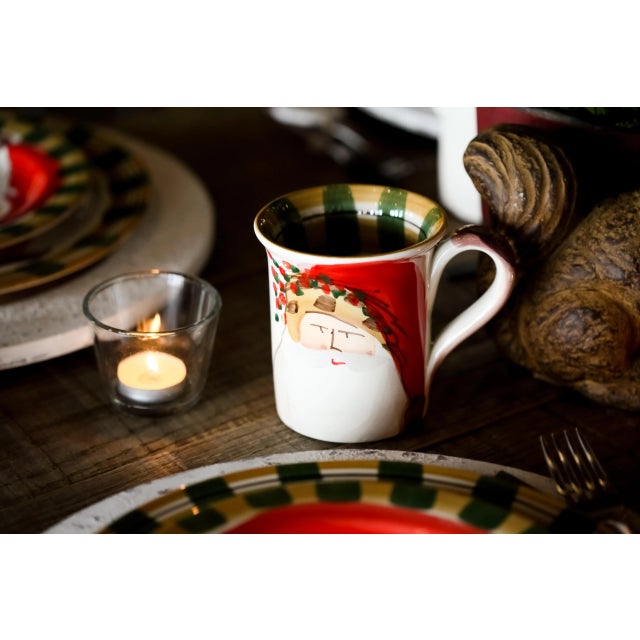 The Old St. Nick Assorted Mugs feature four different designs by maestro artisan Alessandro Taddei. ($44. per piece; sold...