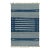 Rug & Kilim's Contemporary Dhurrie Rug with White and Blue Stripes - 9x12 For Sale