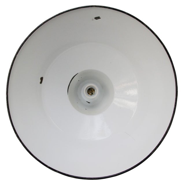 Philips Industrial Dutch Enamel Factory Pendant Light from Philips For Sale - Image 4 of 6