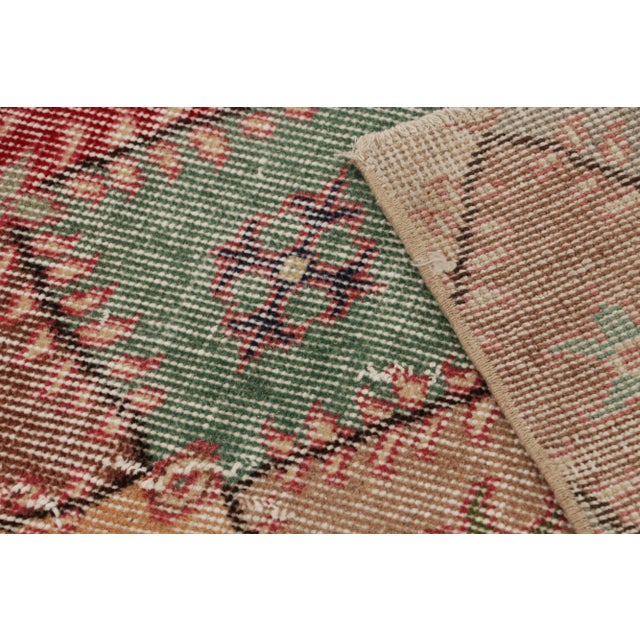 Textile Vintage Zeki Müren Rug With Polychromatic Geometric Patterns, From Rug & Kilim For Sale - Image 7 of 7