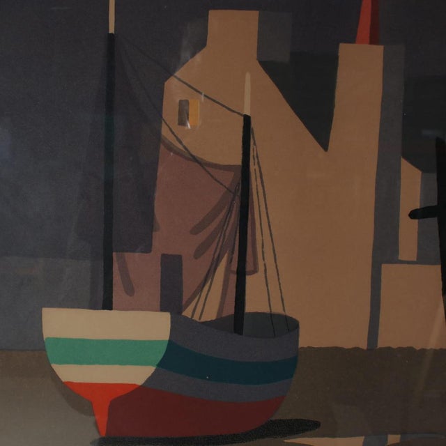 Lars Norrman, Composition, Lithograph, 1950s, Framed For Sale - Image 5 of 9