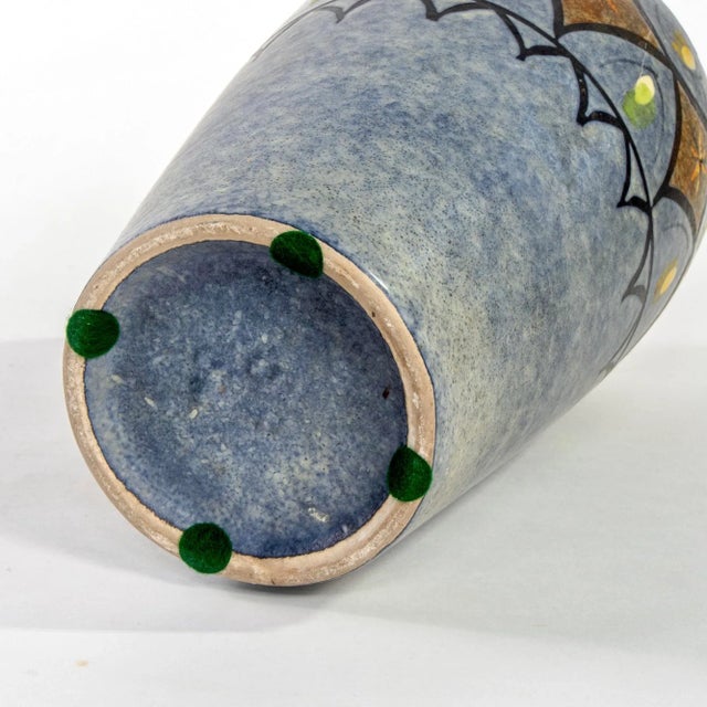 1960s Tall Mid Century West German Vase For Sale - Image 5 of 5