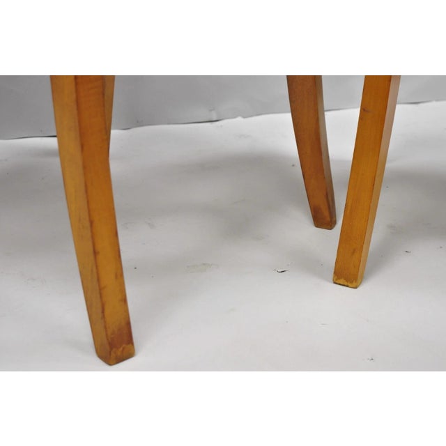 Biedermeier Empire Style Maple Wood Double X Back Dining Room Chairs - Set of 6 For Sale - Image 11 of 18