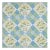 Sample - Schumacher Caldwell Patchwork Chintz Fabric in Yellow & Cornflower For Sale