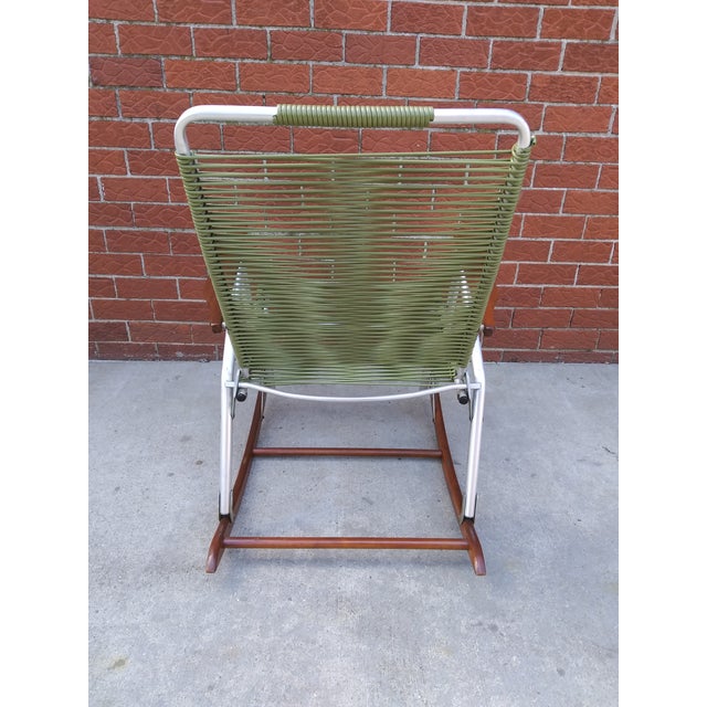 Vintage Folding Aluminum Rocking Chair by Telescope Furniture Chairish