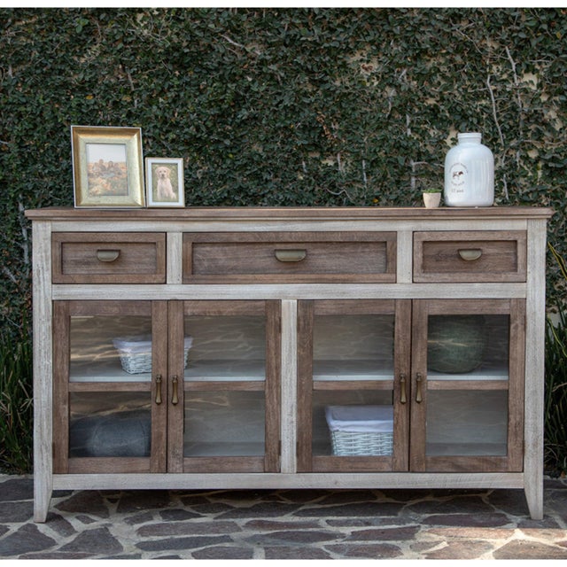 2020s Sahara Solid Wood Rustic Console Table For Sale - Image 5 of 6