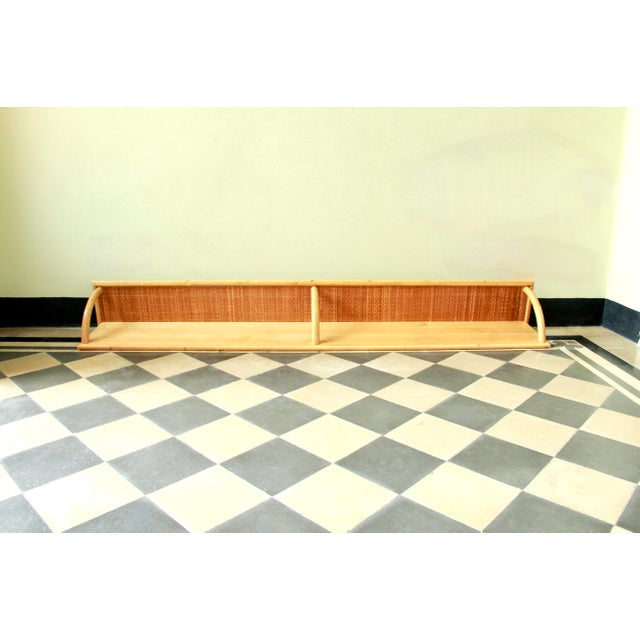 1970s Vintage Italian Bamboo Shelf, 1970s For Sale - Image 5 of 9