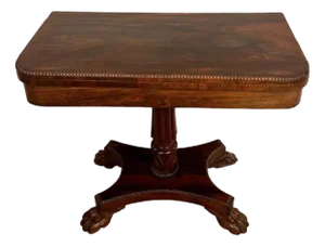 Antique Regency Rosewood Card Table, 1830