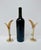 Bauer Pair 1950s Bud Vases Attributed to Bauer Pottery, Green and Gold For Sale - Image 4 of 10