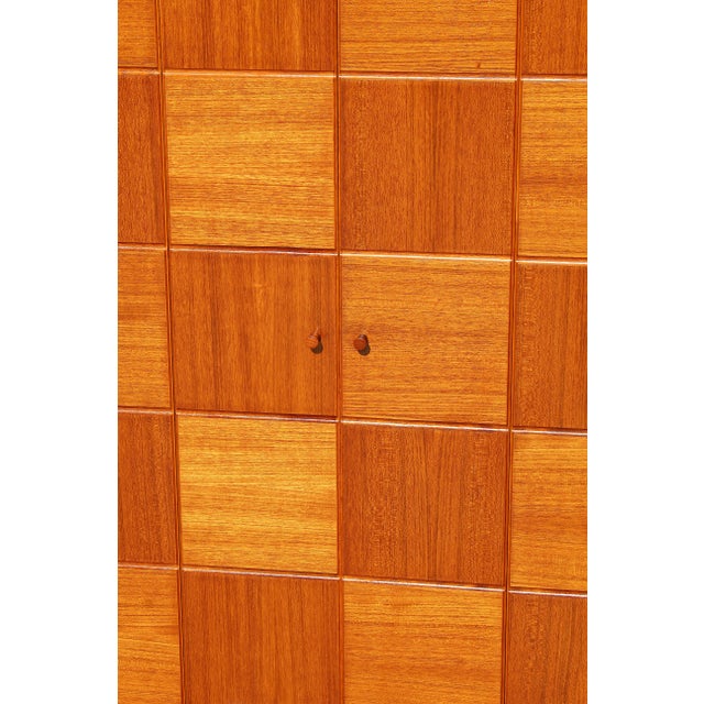 Trak Mid-Century Modern Teak Hidden Office Armoire / Workstation Cabinet For Sale - Image 11 of 18