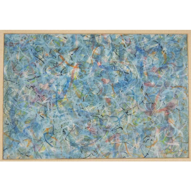 Mark Tobey, Abstract Composition, Watercolor, 1960 For Sale - Image 7 of 7