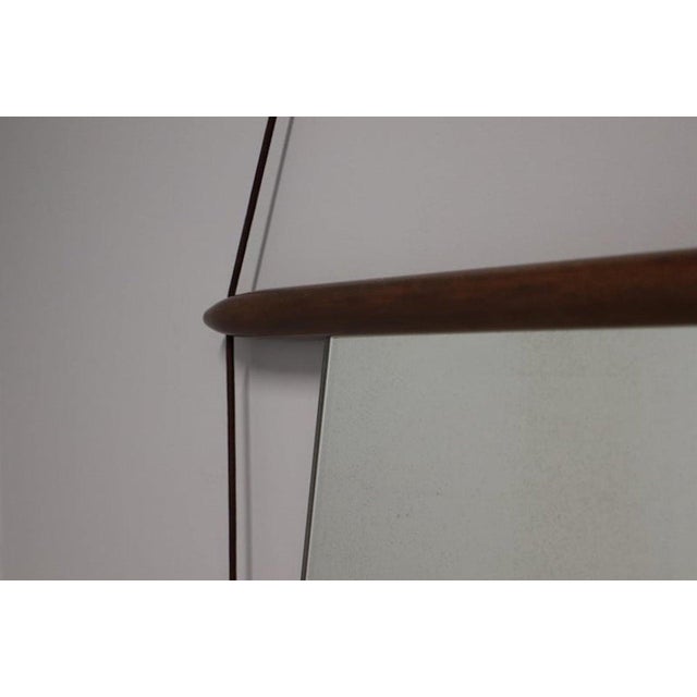 Mid-Century Modern Wall Mirror with Original Label from MIM, 1958 For Sale - Image 3 of 13