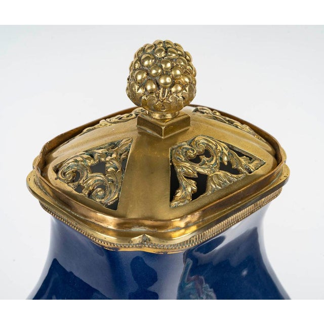 Samson Porcelain Vases with Gilt Bronze Mounting, Early 20th Century, Set of 2 For Sale - Image 3 of 9