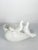 Ceramic Large White Ceramic Seashell Catchall with Bird Decoration, 1960 For Sale - Image 7 of 12