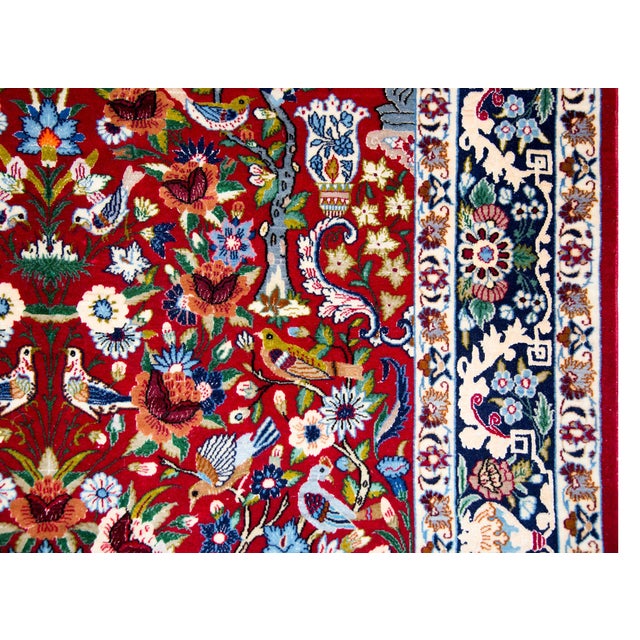 Vintage Isfahan Rug For Sale - Image 10 of 15