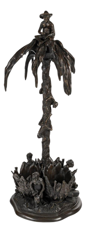 Christophe Fratin, Cigar Palm Tree, 1800s, Bronze