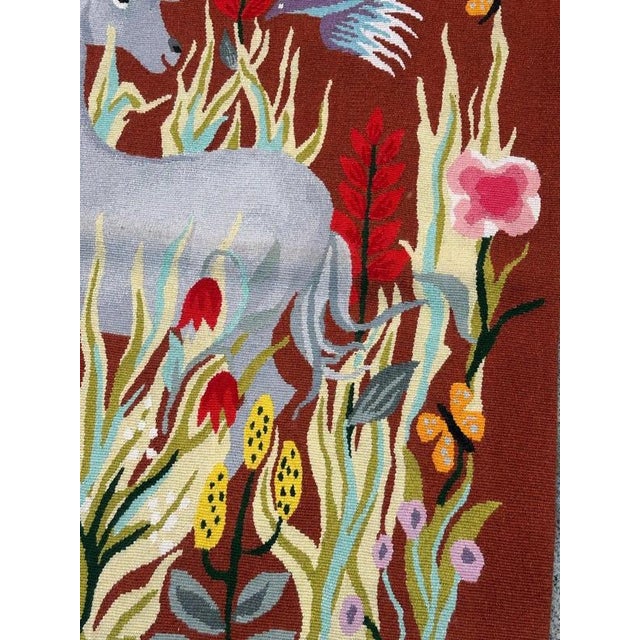 Modern French Aubusson Tapestry by Michèle Ray Vif Dargent, 1950s For Sale - Image 11 of 18