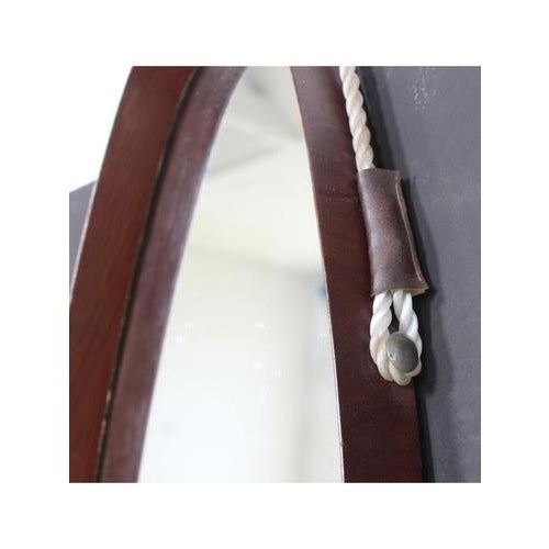 Type 'Oval' shaped mirror Date 1950-59 Origin Italy Model Shaped frame Materials Teak, Mirror Width 32 cm Depth 4 cm...