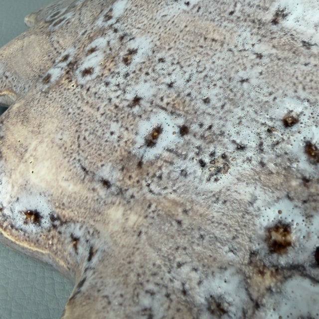 Vintage Ceramic Leaf Centerpiece Pocket Emptier from Vallauris Bonaudi For Sale - Image 9 of 12