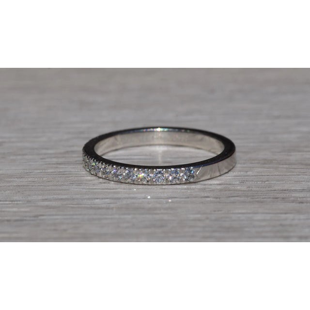 2000 - 2009 The Soleste: Tiffany and Company Soleste Half Eternity Band in Platinum For Sale - Image 5 of 11