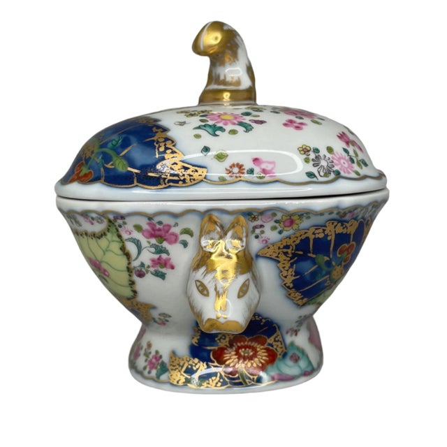 Early 19th Century Small Mottahedah Tobacco Leaf Tureen For Sale - Image 6 of 8