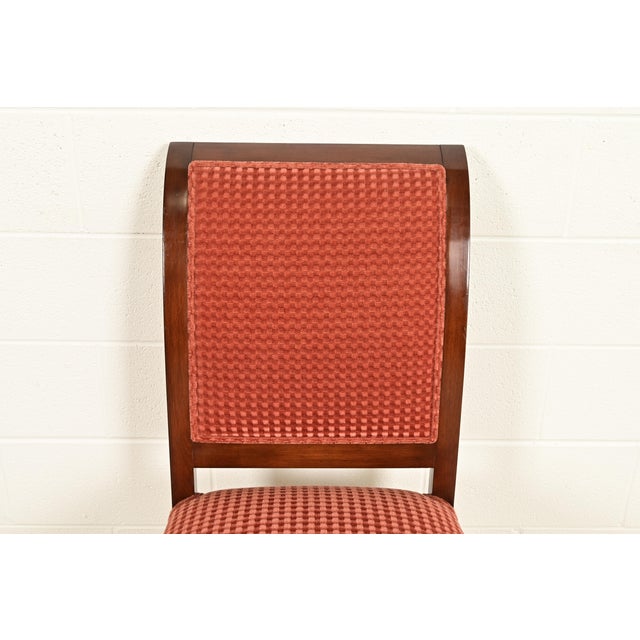 Smith & Watson Regency Carved Mahogany Dining Chairs, Set of Four For Sale In South Bend - Image 6 of 13