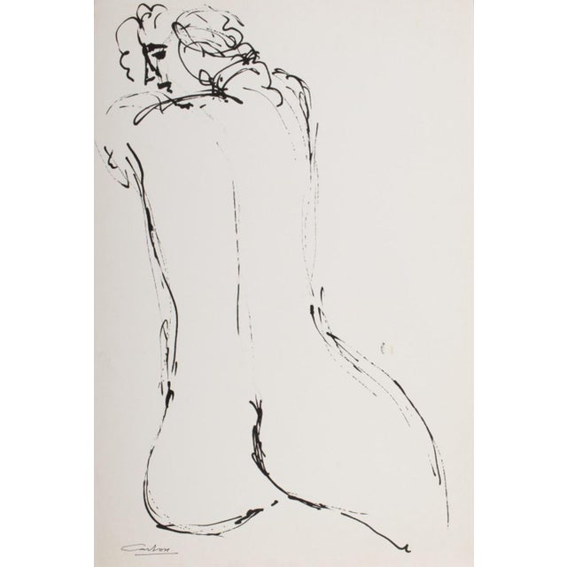 Norman Carton Nude Woman Ink on Paper, 8 For Sale In New York - Image 6 of 10