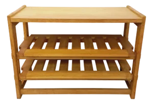 Vintage Open Storage Unit in Oak by Guillerme Et Chambron, 1960s