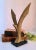 Vintage Brass Brutalist Abstract Mid Century Bird Sculpture For Sale In Fayetteville, AR - Image 6 of 11