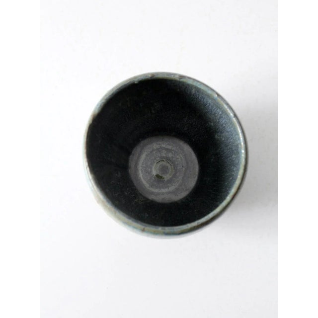 Blue Vintage Studio Pottery Vase For Sale - Image 8 of 10