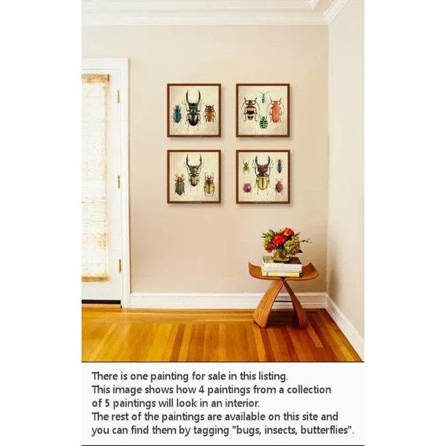 Realist Beetles and Bugs Still Life Original Print | Chairish