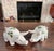 Imported from England. Pair of Plichta clover design hand painted pigs. Plichta pigs are highly collectible ceramic...