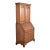 Henkel Harris Georgian Solid Mahogany Drop Front Secretary Desk With Bookcase Hutch, 1969 For Sale