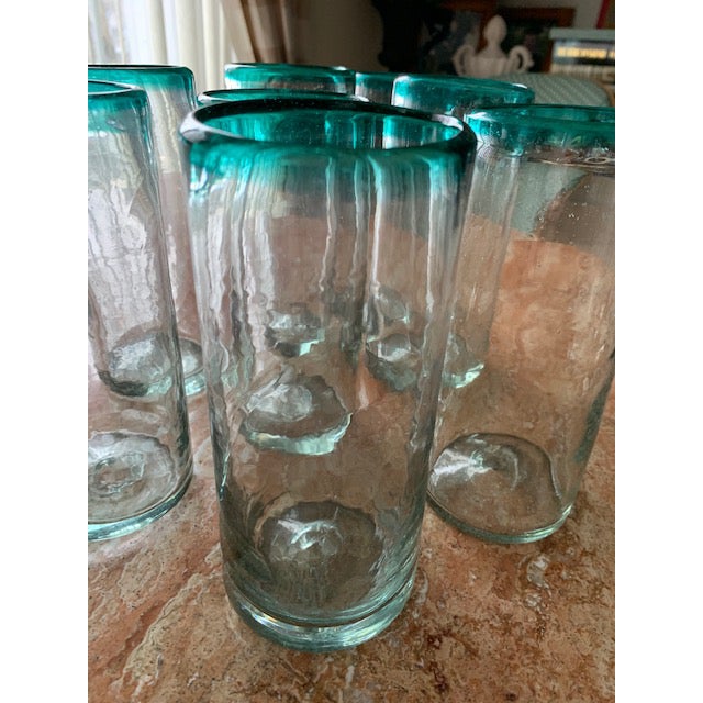 Vintage Mexican Glasses Set of 9 Chairish