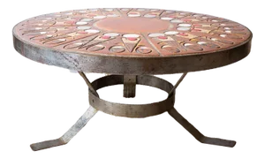 Ceramic Coffee Table by Raymond Corroyez, 1960s