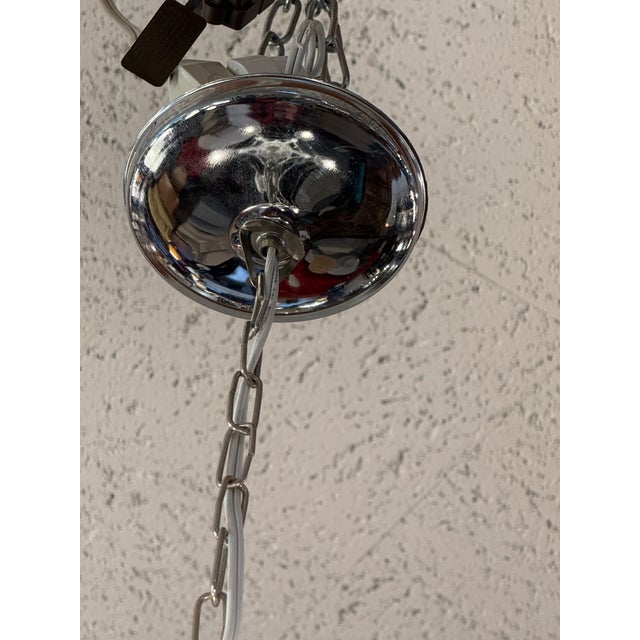 Glass Traditional Crystal and Glass Five-Light Chandelier For Sale - Image 7 of 12