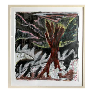 Red Warning, Gregory Amenoff Acrylic Painting