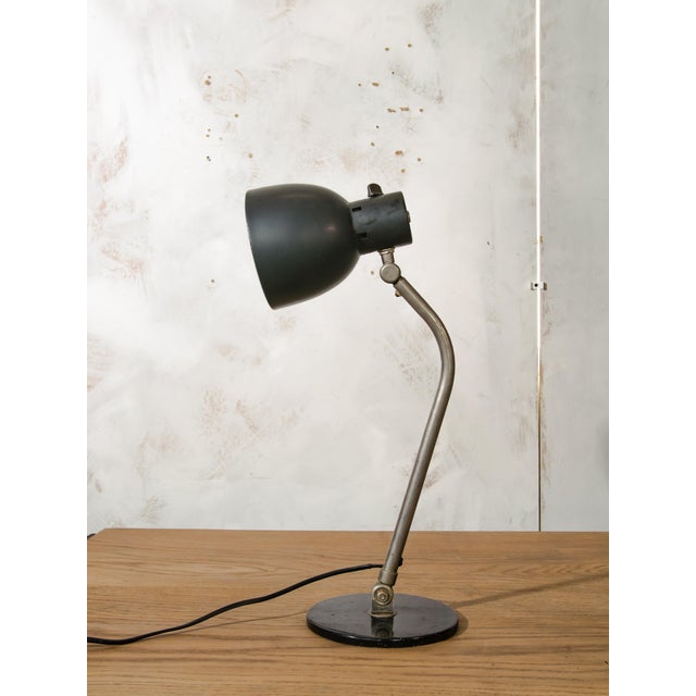 A model 98 desk lamp designed by h. Th. J. A. Busquet for hala zeist, the netherlands, in black. An original vintage...