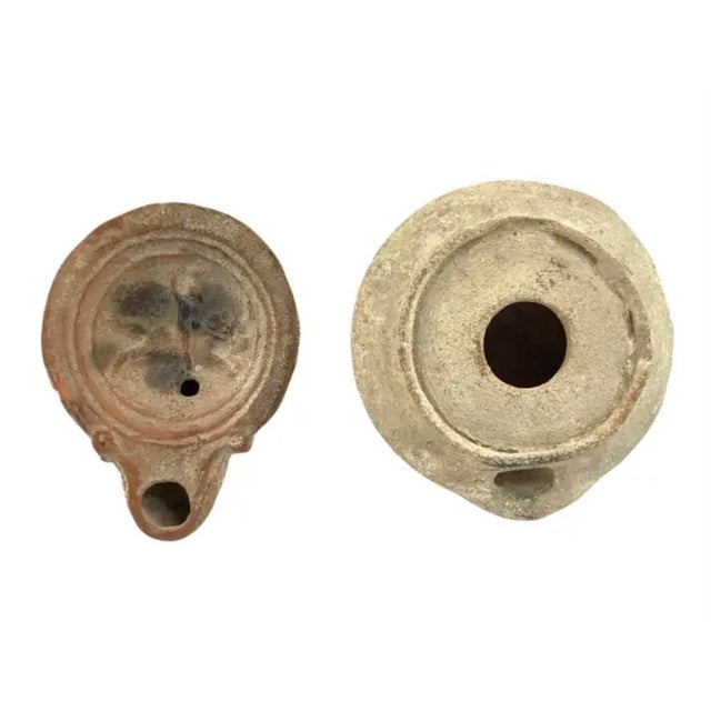 Roman Terracotta Oil Lamps, Set of Four For Sale - Image 9 of 11