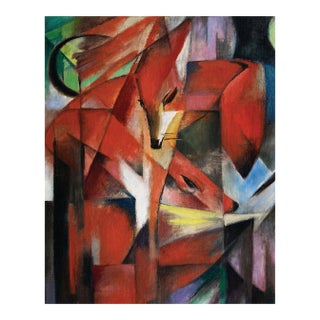 Franz Marc’s “The Foxes" Unframed Giclee Fine Art Print 24″ × 36″ For Sale