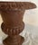 1960s Small Vintage Classic Design Rustic Cast Iron Garden Urn Planter For Sale - Image 5 of 6