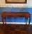 Queen Anne Vintage Queen Anne Cherry Veneer Console Table, 48", Cabriole Legs, Mahogany Finish For Sale - Image 3 of 10