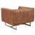 Contemporary New! Taylor Contemporary Tufted Arm Chair - Light Brown Leather For Sale - Image 3 of 6