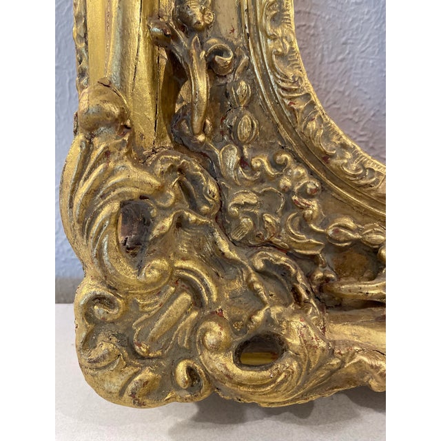 Antique Gold Gilt Rococo-Style Ornate Vintage Frame For Sale In Dallas - Image 6 of 12