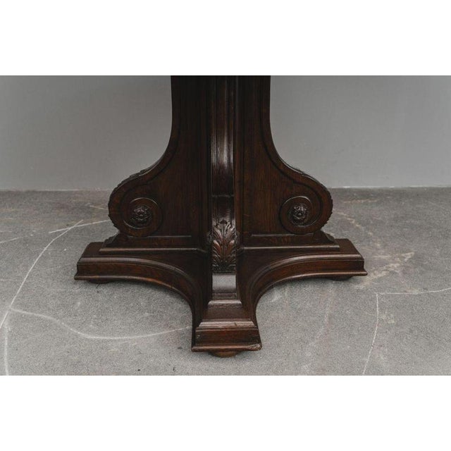 Late 19th Century Historicist Table in Oak For Sale - Image 12 of 17