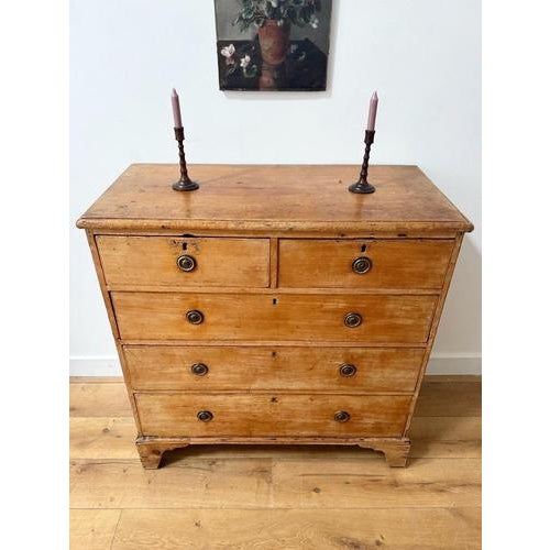 Victorian English Pine Chest of Drawers For Sale - Image 6 of 9