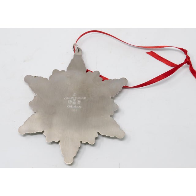 Metal 1999 Gorham Sterling Snowflake Figurine For Sale - Image 7 of 10