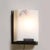 Pair of Modernist Alabaster & Oil-Rubbed Bronze Wall Sconces For Sale - Image 14 of 18